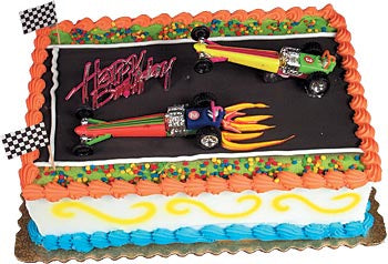 Dragster Race Cars Cake Kit