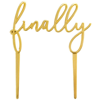 Finally Wedding Cake Topper