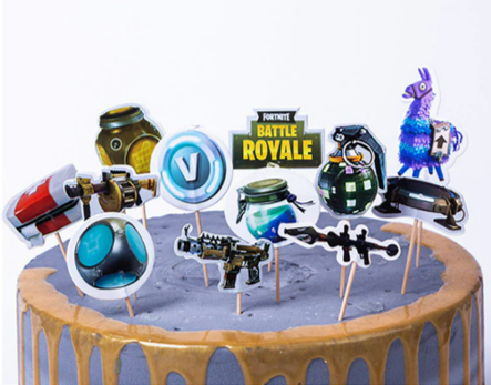 Fortnite Cupcake Picks - 12 Per Package
