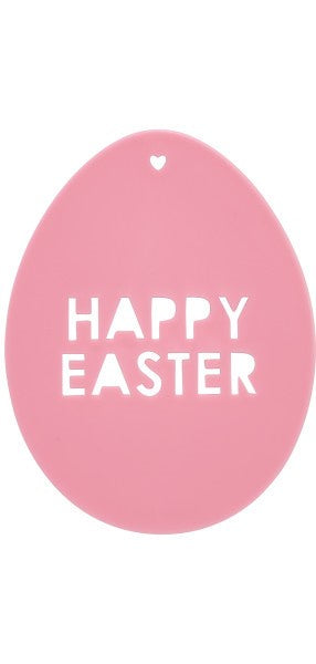 Happy Easter Pink Egg Layon
