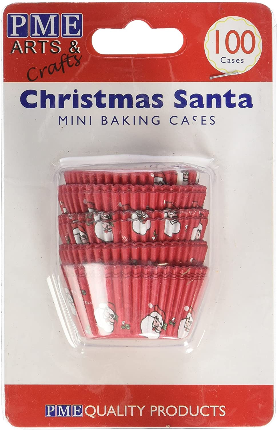 Mini, Christmas Santa Cupcake Liners