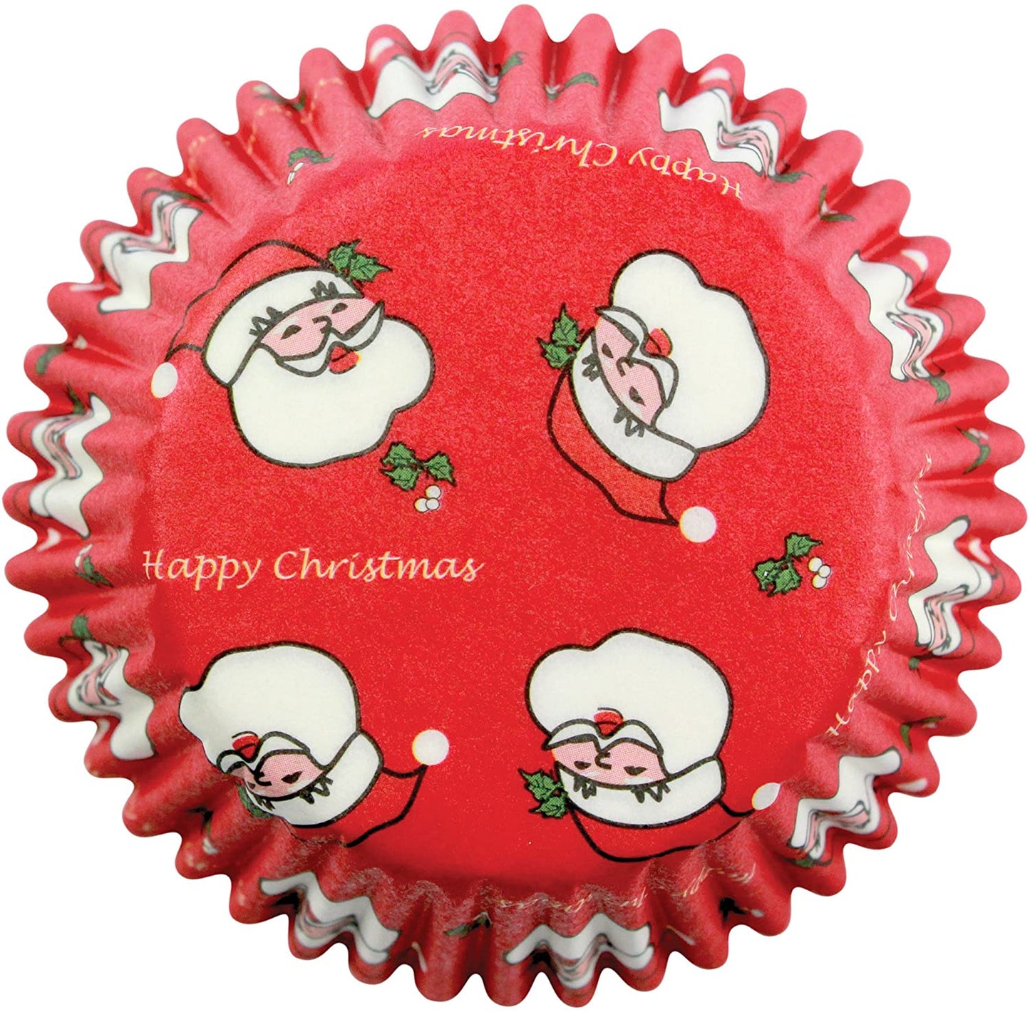 Mini, Christmas Santa Cupcake Liners