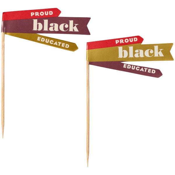 Proud, Black, Educated Cupcake Picks - 6 Picks