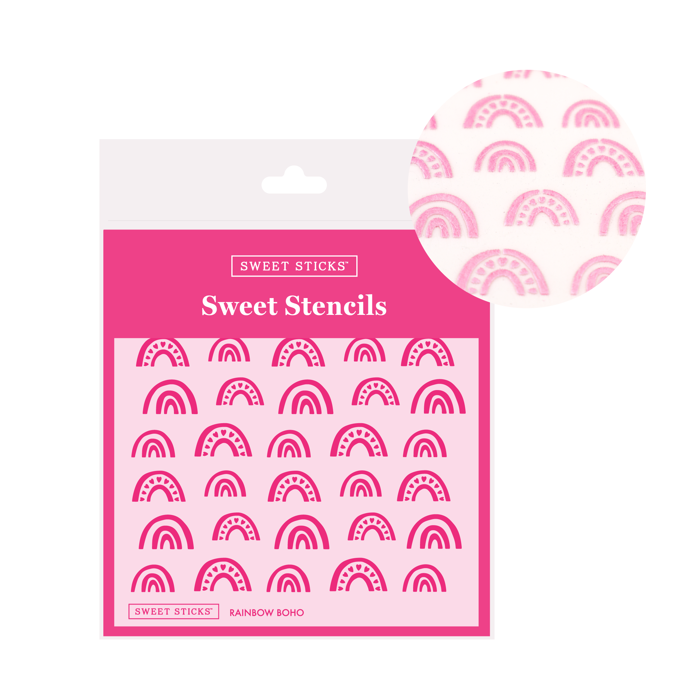 Sweet Stencils Rainbow Boho