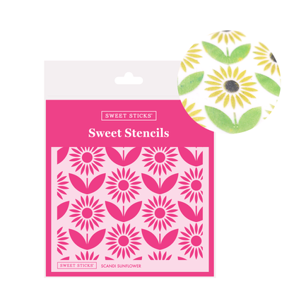 Sweet Stencils Scandi Sunflower