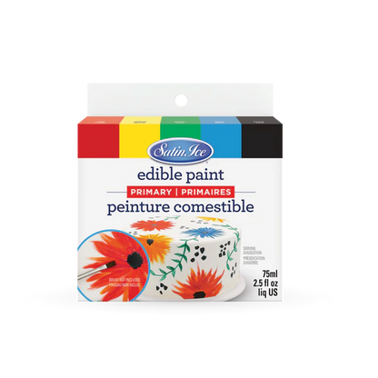 Primary Color Set, Satin Ice Edible Paint