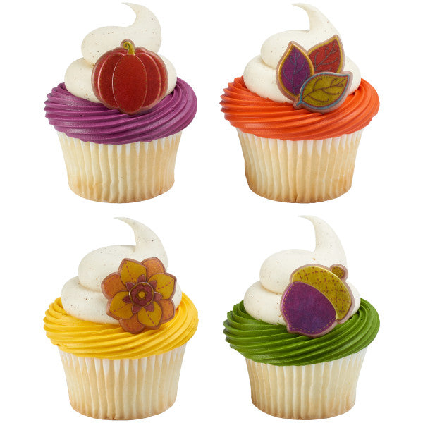 Harvest of Hues Cupcake Rings - 12/Package