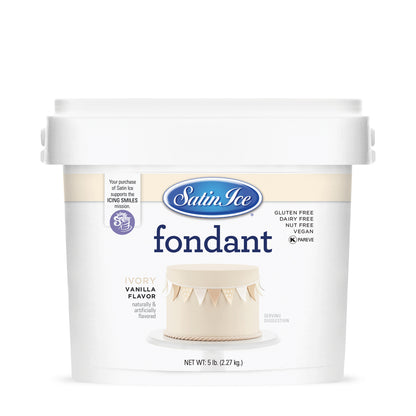 5lbs Ivory, Satin Ice Fondant