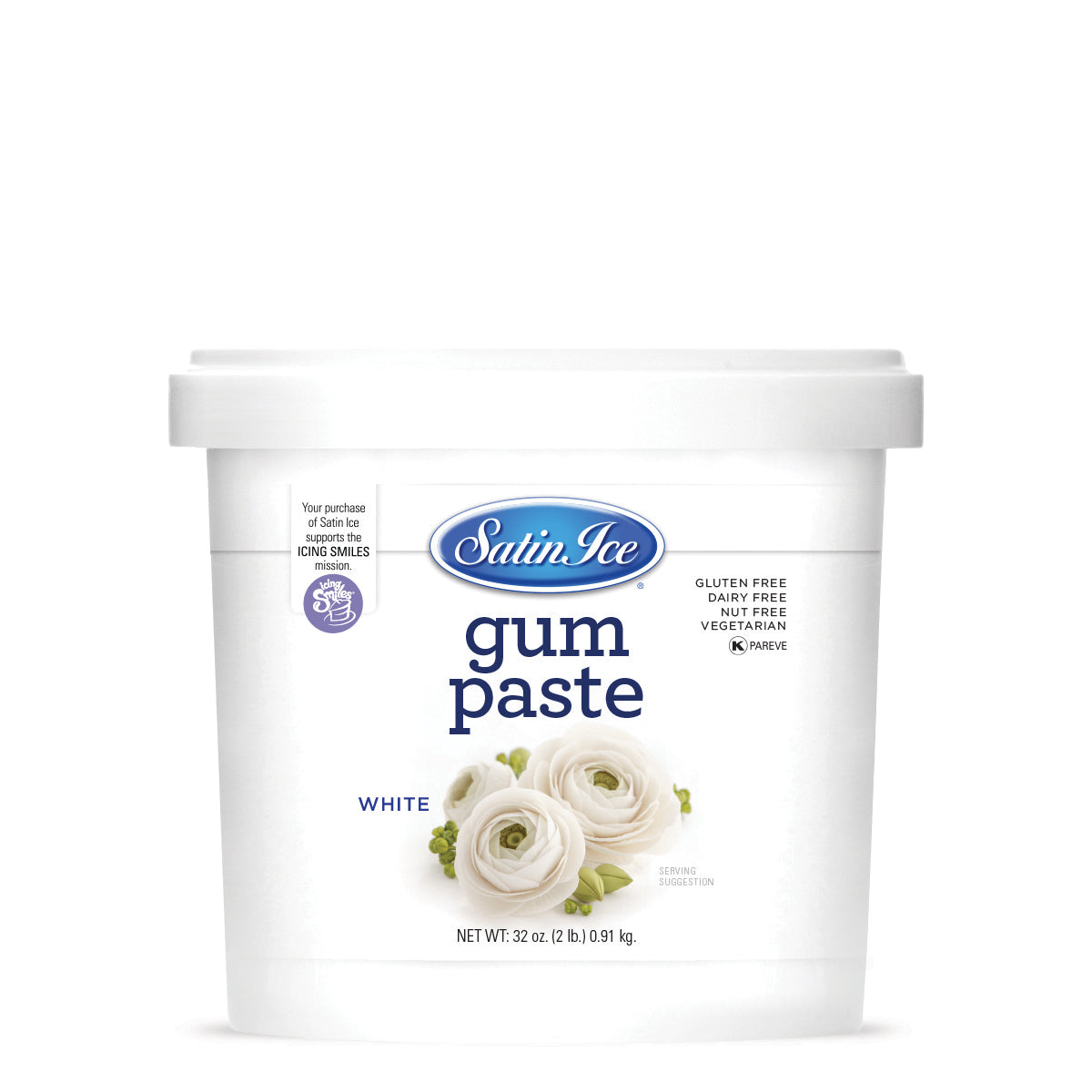 Satin Ice White Gum Paste - 2lbs