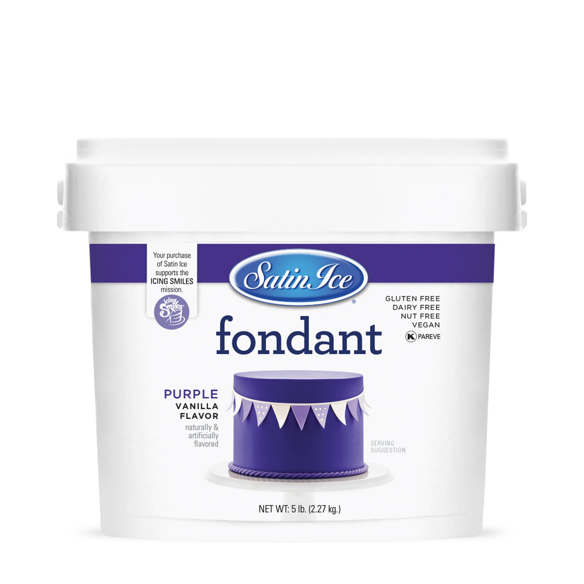 5lbs Purple, Satin Ice Fondant
