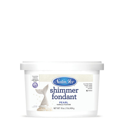 1lb Pearl Shimmer, Satin Ice Fondant
