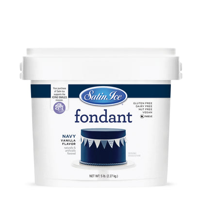 5lbs Navy, Satin Ice Fondant