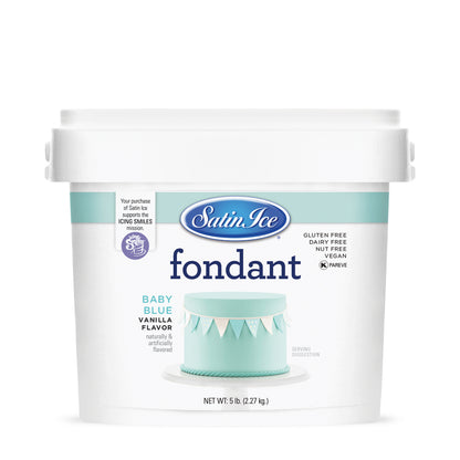5lbs Baby Blue, Satin Ice Fondant