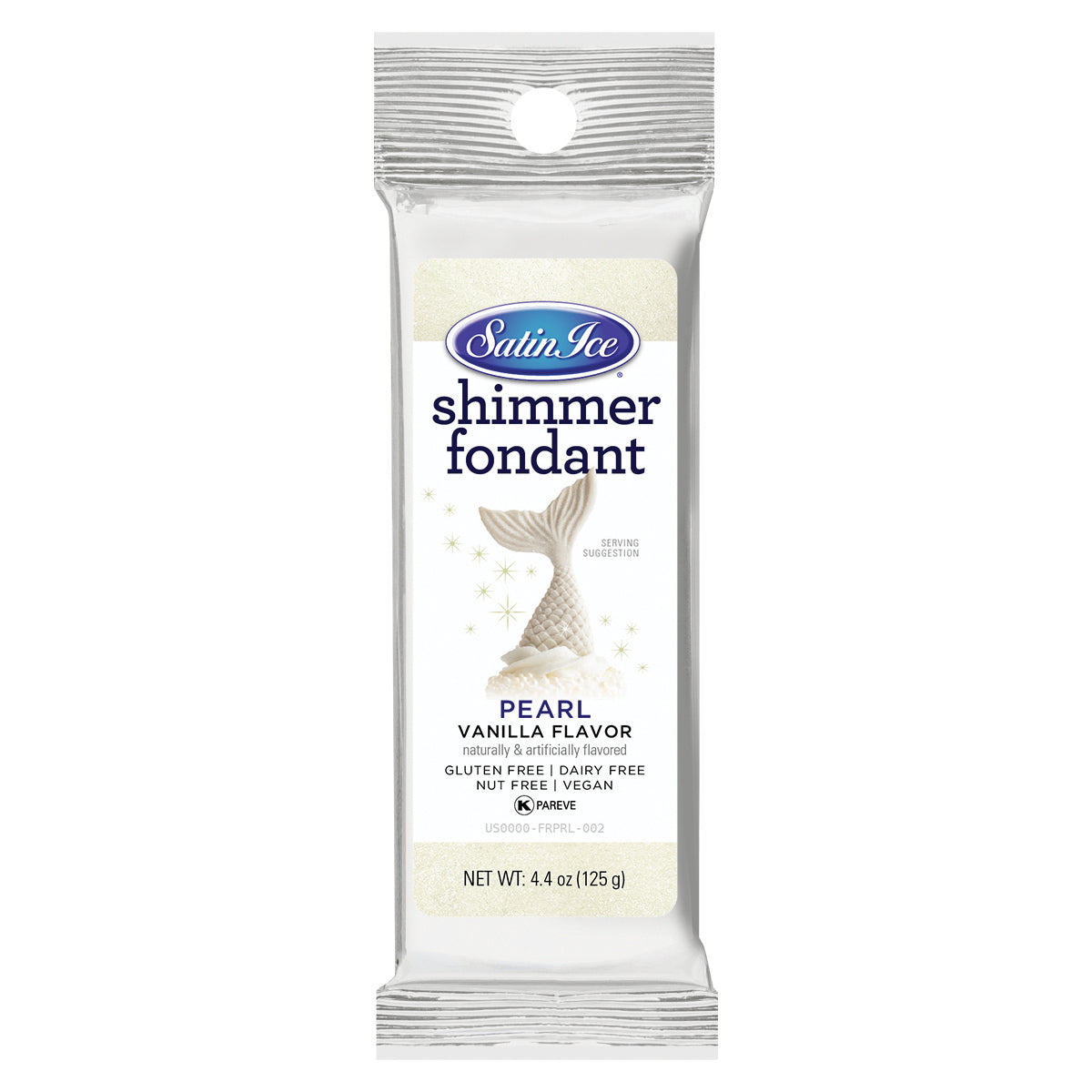 4.4oz Pearl Shimmer, Satin Ice Fondant