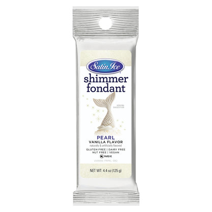 4.4oz Pearl Shimmer, Satin Ice Fondant