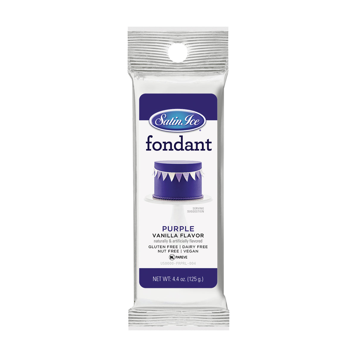 4.4oz Purple, Satin Ice Fondant