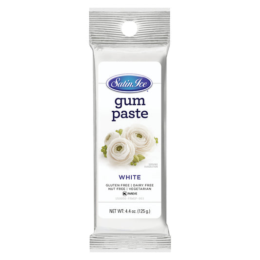 Satin Ice White Gum Paste - 4.4oz