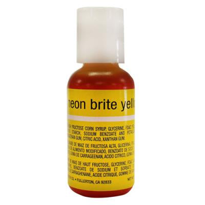 Neon Brite Yellow, Chefmaster Liqua-Gel Food Color, .70oz