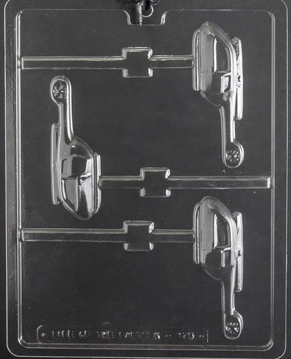 Helicopter Lollipop Chocolate Mold
