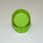 Lime Green, Mini Bake Cups - 50ish Mini Cupcake Liners