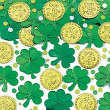 St Patrick's Day Embossed Confetti