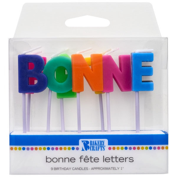 Letter Candles - Bonne Fete