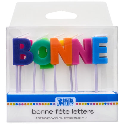 Letter Candles - Bonne Fete