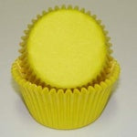 Yellow, Standard Size Bake Cups - 50ish Cupcake Liners