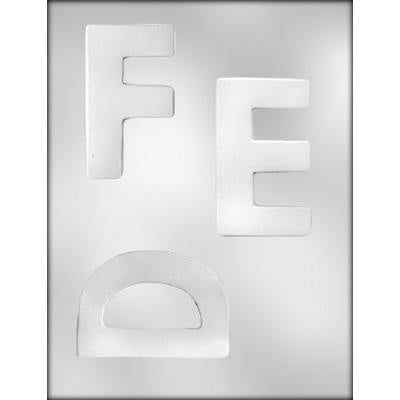 Letter D-E-F Chocolate Mold