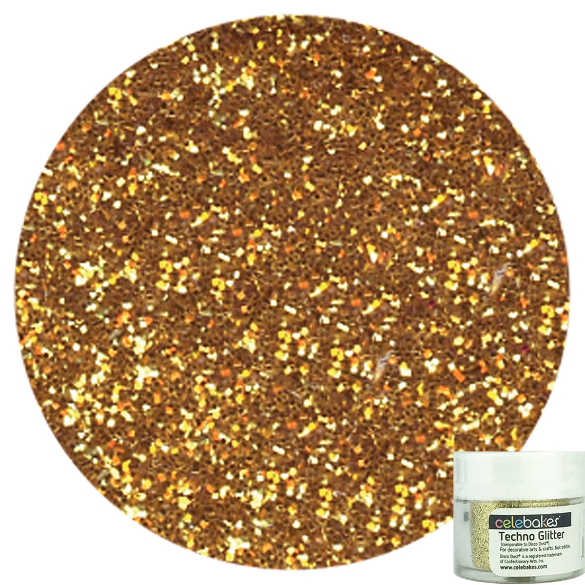 Celebakes Gold Techno Glitter