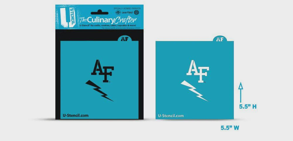 US Air Force Academy Stencil - AF and Bolt