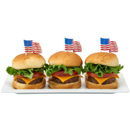 American Flag Paper Cupcake Picks - 12 Picks
