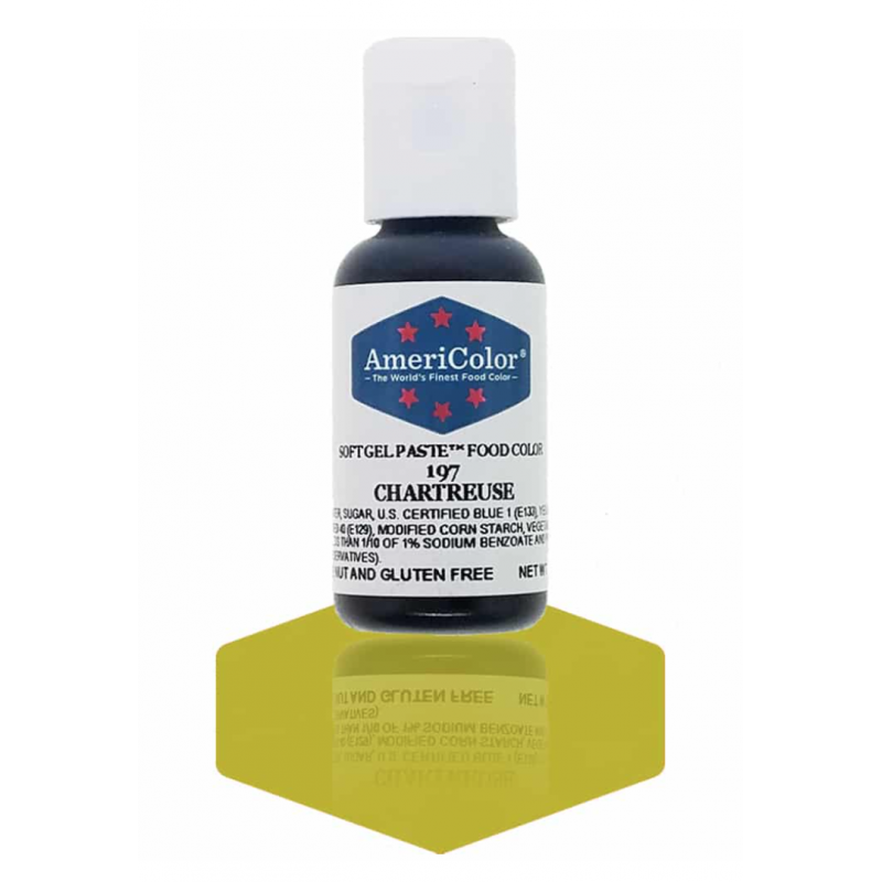 Chartreuse, Americolor Soft Gel Paste Food Color, .75oz