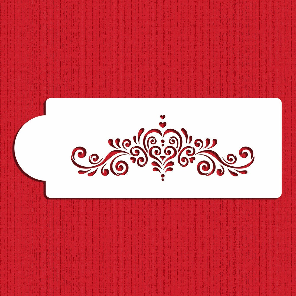 Amore Cake Side Stencil