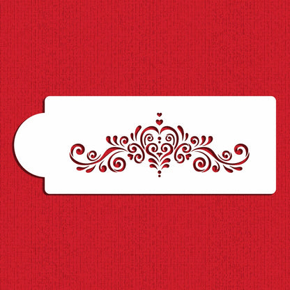 Amore Cake Side Stencil