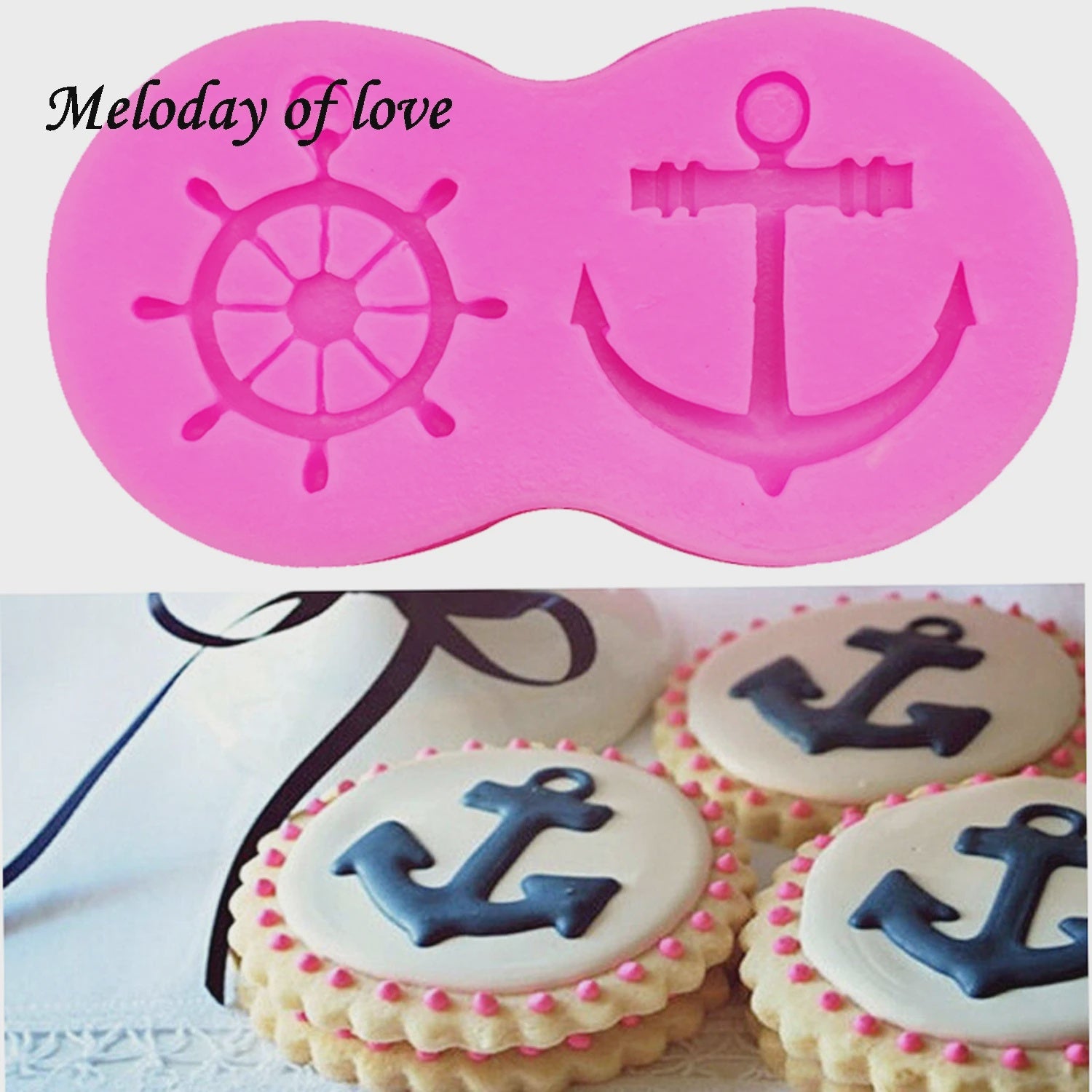 Anchor and Ship's Wheel Silicone Mold