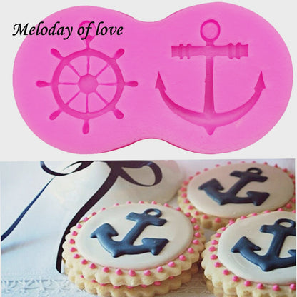Anchor and Ship's Wheel Silicone Mold