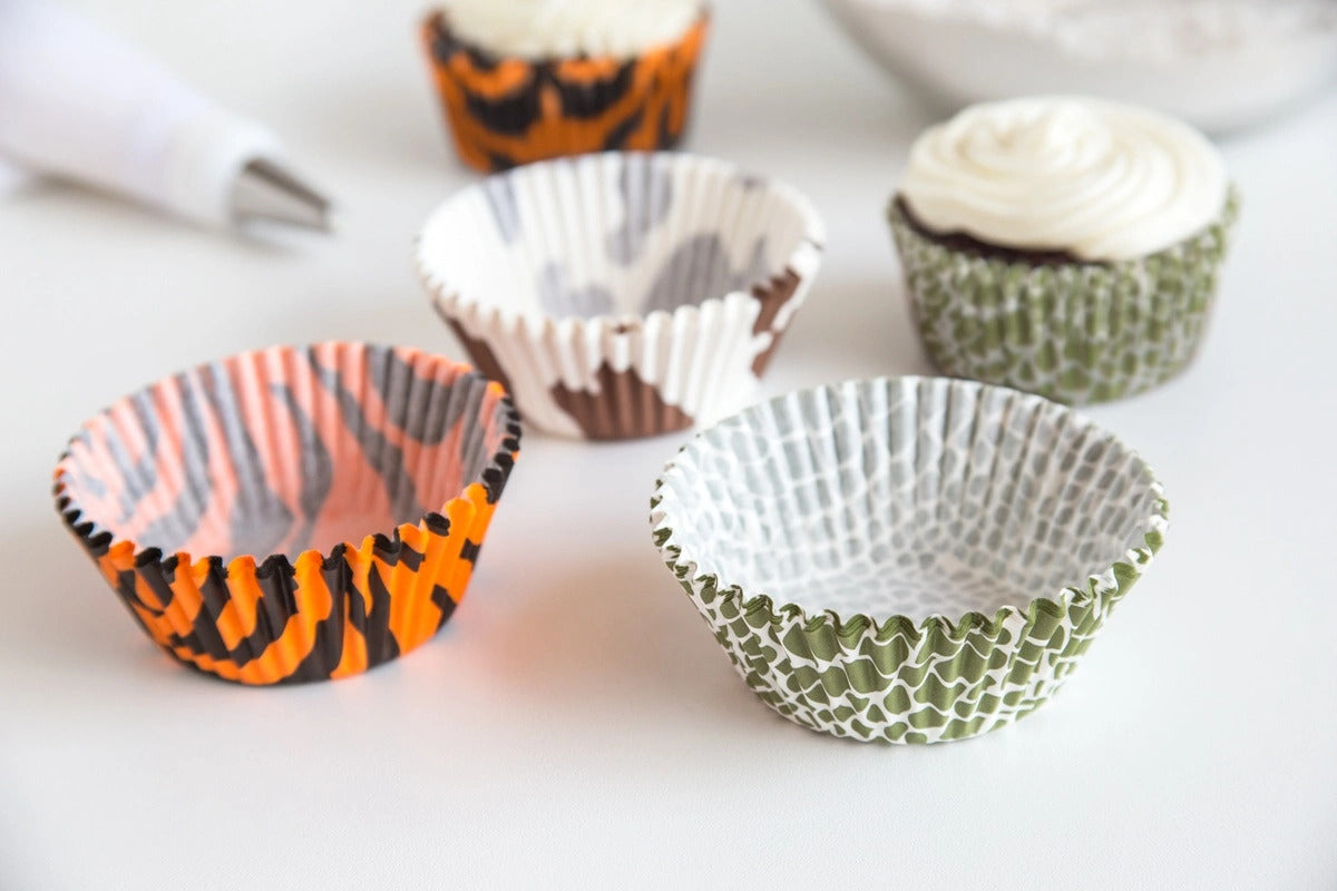 Animal Print Cupcake Liners - 75 Cupcake Liners