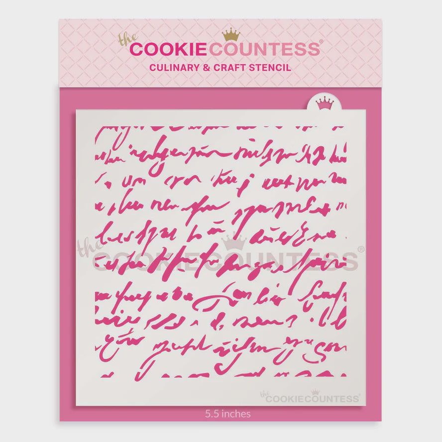 Antique Love Letter Stencil