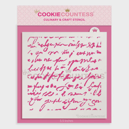 Antique Love Letter Stencil