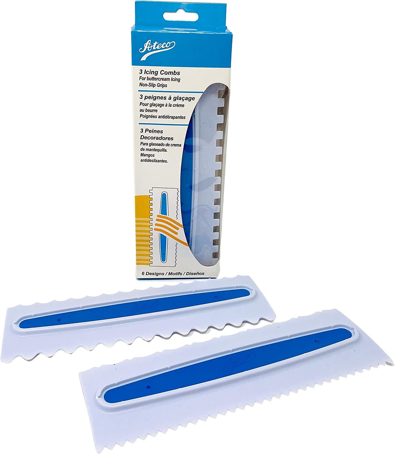 Ateco Set of 3 Icing Combs – Frans Cake and Candy