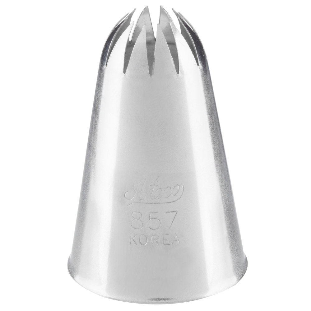 Ateco Deep Cut Closed Star Piping Pastry Tip - 857