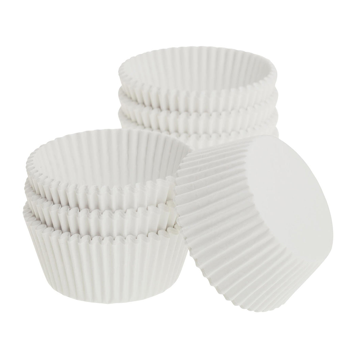 Ateco White Dry Wax Paper Baking Cups - 1 Inch Diameter