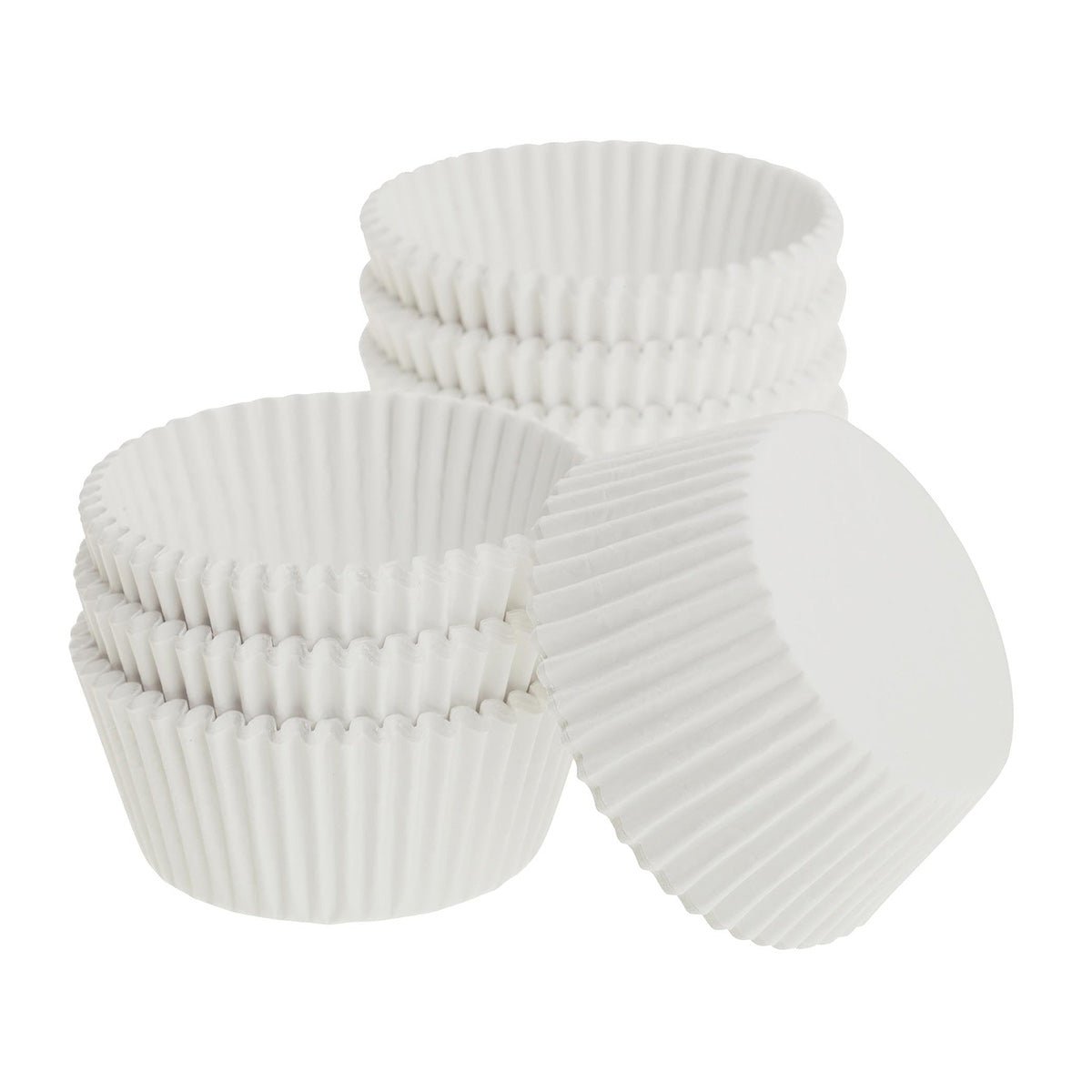Ateco White Dry Wax Paper Baking Cups - 1" Diameter