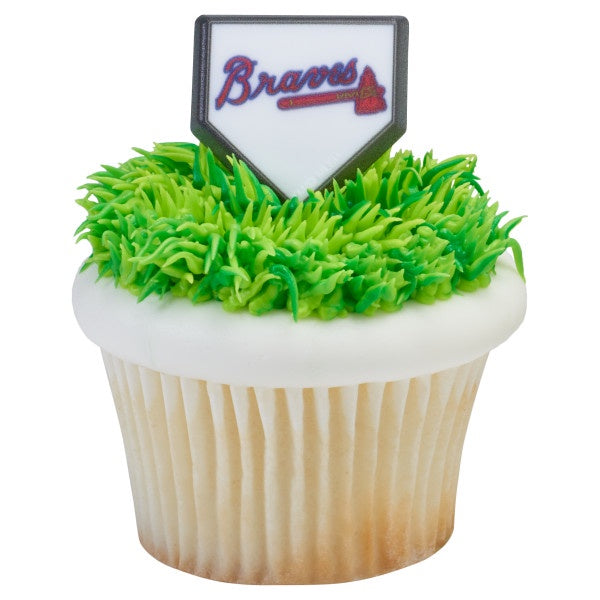 Atlanta Braves Cupcake Rings - 12 Cupcake Rings