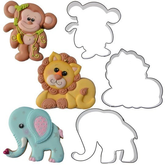 Autumn Carpenter Jungle Animals Cookie Cutter Set