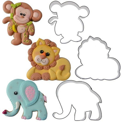 Autumn Carpenter Jungle Animals Cookie Cutter Set