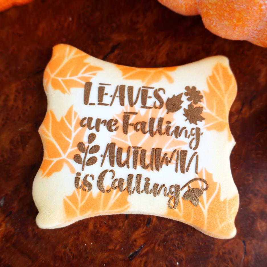Leaves Are Falling Stencil