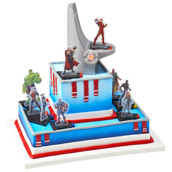 Avengers Headquarters Cake Topper Set