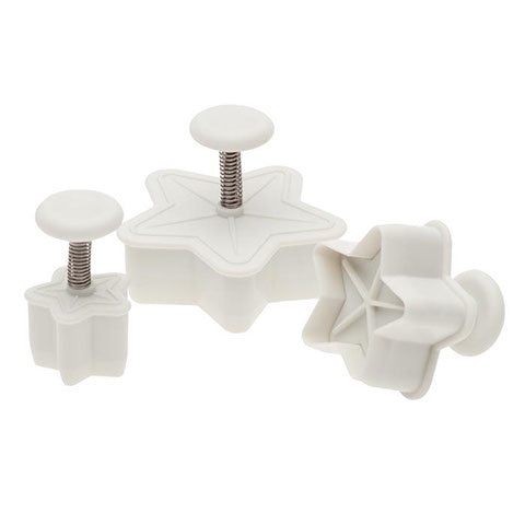 Ateco 3 Piece, Star Plunger Cutter Set